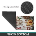 thumbnail image 7 of Set of 2 Christmas Kitchen Rugs Xmas Snowflake Winter Happy New Year Kitchen Mats for Floor Non Skid Kitchen Rugs and Matsfor Bathroom Room (47x17+30x17 inches), 7 of 7