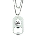 thumbnail image 1 of Father of the Groom Wedding Military Dog Tag Bottle Opener Pendant, 1 of 3
