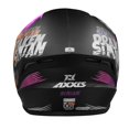thumbnail image 3 of Casco para mujer moto Axxis Simian B8 Rosa Negro Talla L, 3 of 3