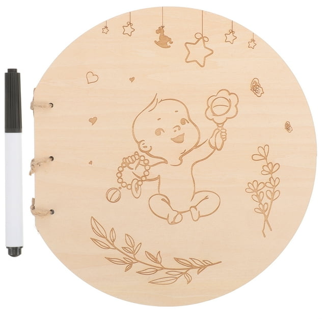 CIMAXIC Party Guest Book Baby Shower Book for Guest Sign In Party Guest Book Keepsake Gift,7.87"X7.48"X0.39"