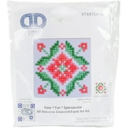 Diamond Dotz Square Diamond Art Kit 2.8"X2.8"-Passion Flower