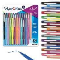 Paper Mate Flair Felt Tip Pens, Medium Point (0.7mm), Assorted Colors, 24 Count