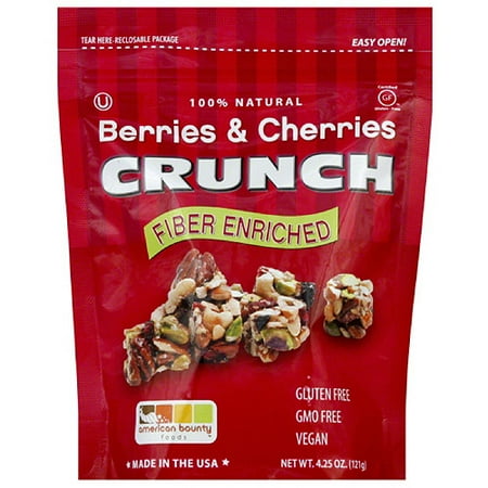 American Bounty Berries & Cherries Nut Crunch, 4.25 oz, (Pack of 8)