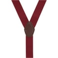 thumbnail image 2 of CTM®  1.375 Inch Wide Solid Color Y-Back Double Clip-End Suspenders (Men's), 2 of 2