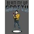 thumbnail image 2 of Women's Star Trek Cartoon Kirk Beam Me Up Scotty Transporter  Scoop Neck Charcoal 2X Large, 2 of 4