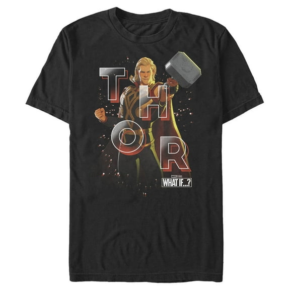 Men's Marvel What if…? Thor  Graphic Tee Black X Large