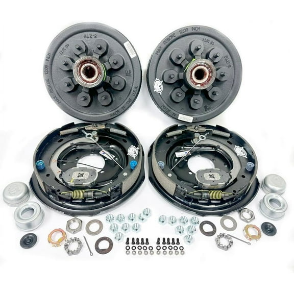 Southwest Wheel Pre-Greased Easy Assemble 8 on 6.5" Hub and Drum 1/2" Studs Self-Adjusting Electric Brake kit for 7,000 lbs. Trailer Axle