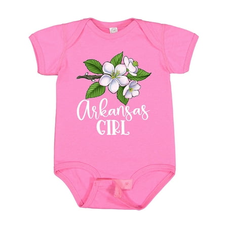 

Inktastic Arkansas Girl Apple Blossoms Gift Baby Girl Bodysuit