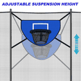 thumbnail image 2 of Trampoline Basketball Hoop Kit with Pump and Mini Ball,Trampoline Basketball Attachment for Kids Adults Indoor Outdoor, 2 of 7