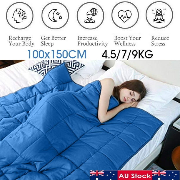 40x60'' Weighted Blanket 10/15/20lbs Adult Sensory Reduce Sleep Anxiety
