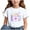 White, variant on Ahuyic Summer Toddler Solid Color T-Shirt,Kids Casual Top,Printed Pattern T-shirt With Short Sleeves For Children In The Back Of School Season Round Neck Half Sleeve Casual Versatile Top