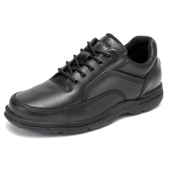 Zapato para caminar Rockport Eureka para hombre en cuero negro