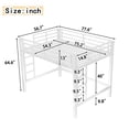thumbnail image 3 of Leumius Loft Bed Full Size,Heavy Duty Metal Bed Frame with Easy Climbing Ladder and Guardrails,White, 3 of 9