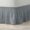 thumbnail image 2 of EasyFit Wrap Around Light Gray Solid Ruffled Bed Skirt, Queen/King, 2 of 4