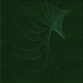 thumbnail image 1 of Ahgly Company Indoor Square Patterned Deep Emerald Green Area Rugs, 4' Square, 1 of 6