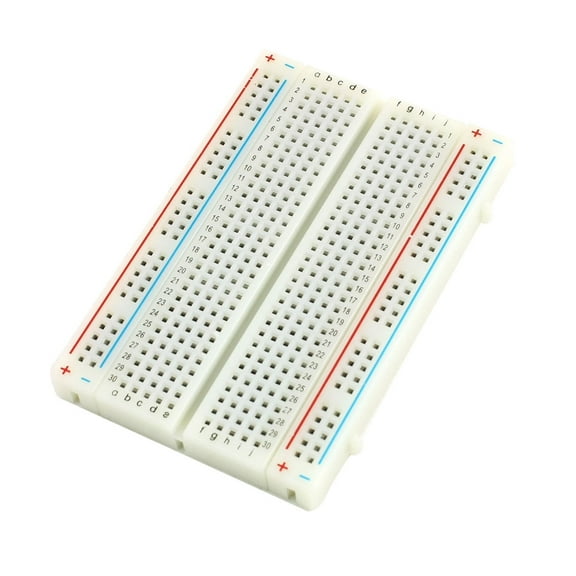 Uxcell White Plastic Foam Electronic Components Electronic Circuit Test Board Breadboard 82 x 55 x 8mm