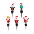 thumbnail image 2 of 5 PCS Wine Bottle Stopper,Wine Stopper,Christmas Decorative Wine Saver, Reusable Wine C pvc+Metal 0957, 2 of 9