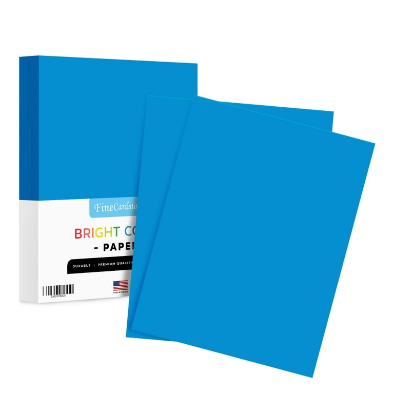 8.5 x 11 Bright Blue Color Paper Smooth, for School, Office & Home  Supplies, Holiday Crafting, Arts & Crafts | Acid & Lignin Free | Regular  20lb