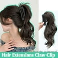 thumbnail image 6 of Pony Tail Hair piece, Curly Synthetic Short Wavy Ponytail, Sweet Natural UK 9CY9, 6 of 6