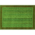 thumbnail image 1 of Ahgly Company Indoor Rectangle Abstract Green Modern Area Rugs, 2' x 4', 1 of 4