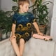 thumbnail image 4 of Balery Oil Starry Sky Sunflower Conjunto de Pijama Infantil de Manga Corta con Estampado – Ropa de Dormir de Algodón Suave-Medium, 4 of 6