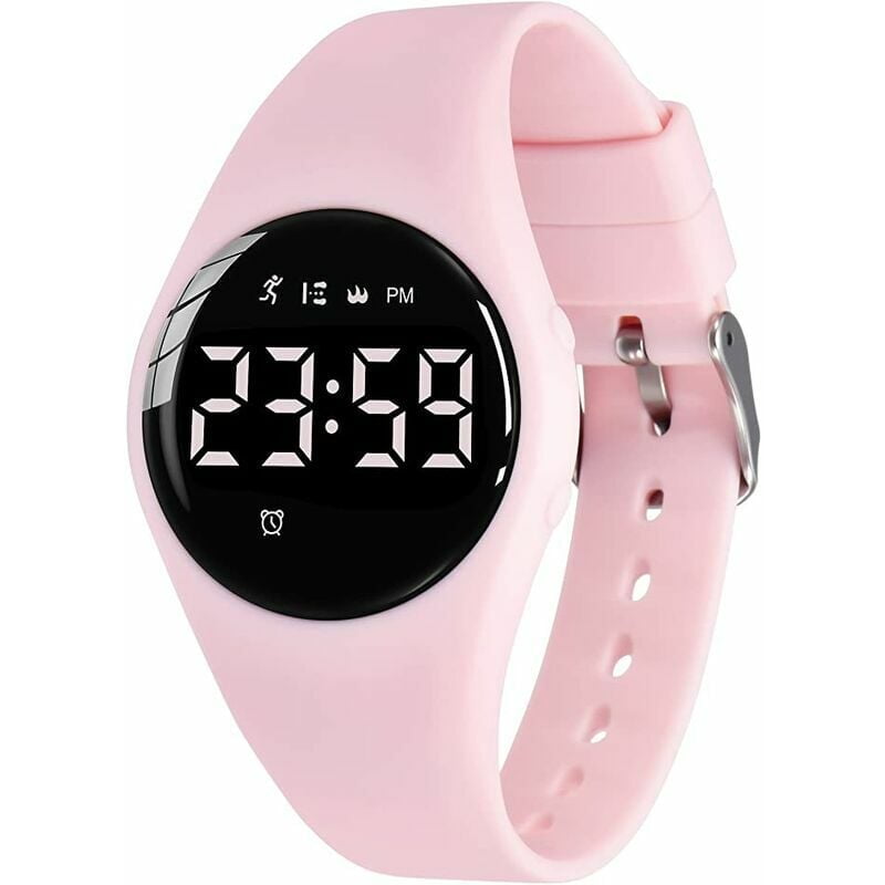 Children s Watch Teenager Boy s Sport Digital Fitness Tracker Watch with Alarm Chronograph Waterproof for Boy s Girl s Gift 5 15 Years Light Pink Walmart