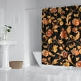thumbnail image 2 of Waterproof Popular Chinese Golden Flowers Shower Curtain 72x72 Inch Boho Style Polyester Unique Shower Curtain for Bathroom Hotel Home Decor with 12 Plastic Hooks, 2 of 5