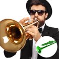 thumbnail image 1 of Brass Trumpet, Not Easy To Rust Trumpet, Brass Trumpet Body For Instrument Lovers Christmas Gifts, 1 of 8