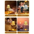 thumbnail image 7 of APPHOME Table Lamps, Dimmable Crystal Table Lamp 3 Colors LED Gold Lamp,Touch Lamp Diamond Crystal Lamp, Rechargeable Small Lamp, Cordless Lamp Bedside Lamp for Bedroom Living Room Bathroom Hotel Bar, 7 of 7