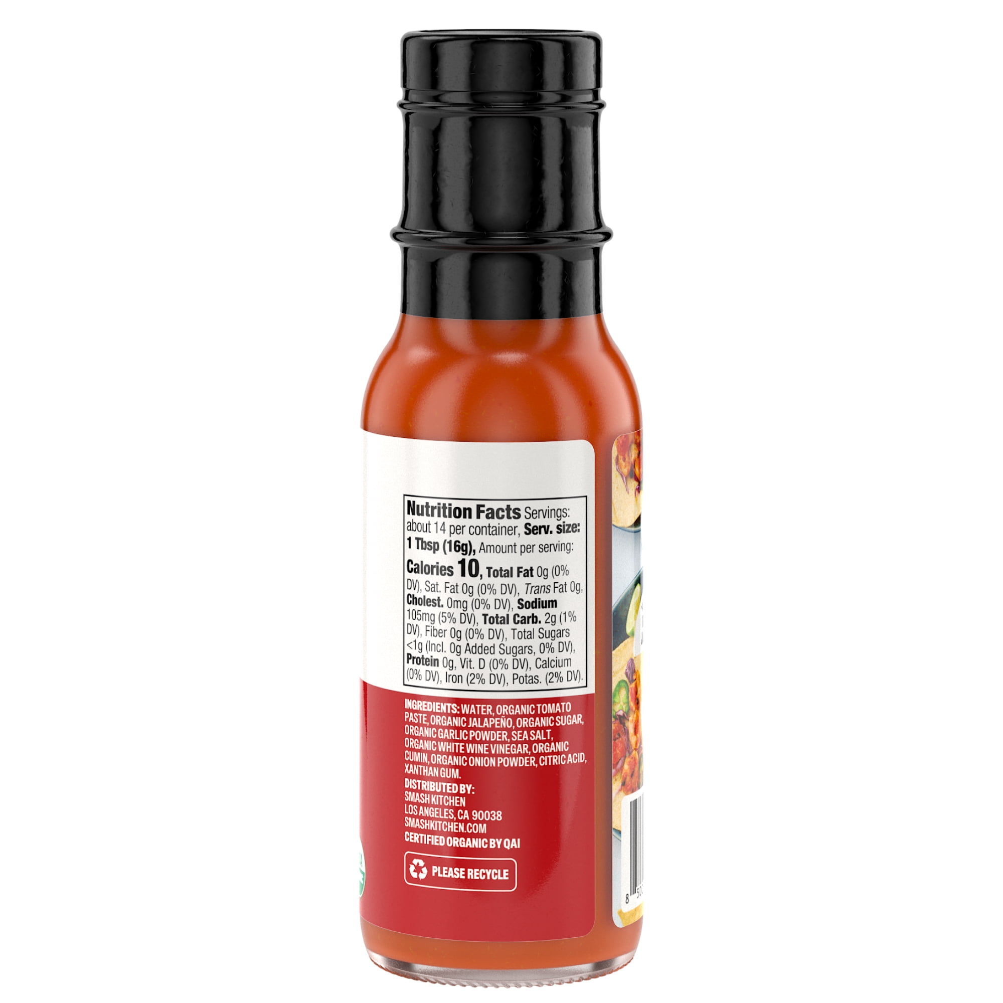 (2 pack) Smash Kitchen Organic Medium Red Taco Sauce, 8 oz