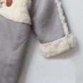 thumbnail image 2 of Jalioing Baby Boys Girls Winter Jumpsuit Thermal Fuzzy Fleece Hooded Snowsuit Thick Warm Long Sleeve Zipper Rompers, 2 of 5