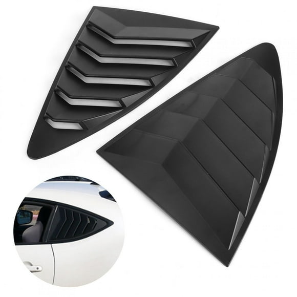 Window Side Vent,Matte Black Car Window Car Side Deflector Window Louver High-End Performance