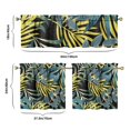 thumbnail image 6 of Kitchen Curtains Set 3 Piece with Tropical Palm Tree and Colorful Flowers, 27.5x24 Inch Polyester Drapes for Summer Island Kitchen, 6 of 6