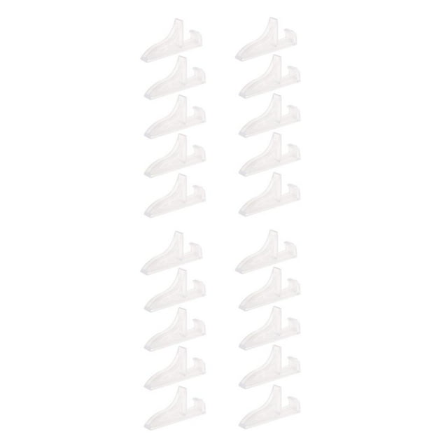Maytalsory 10 Pieces Easel Stands Dish Plate Picture _S Frame Holder Photo Rack White L 10 Pcs 2Set
