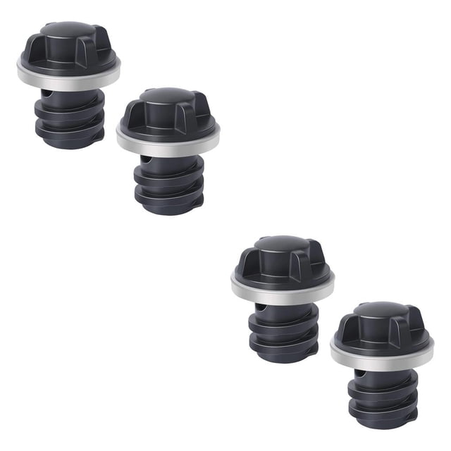 Soidarity Enfriador de pesca, 2 uds., cajas refrigeradas, tapón de drenaje de agua, equipo de pescado, suministro de bloqueo de silicona, Negro 2piezas