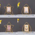 thumbnail image 3 of Desktop Photo Frame - Small Gold Metal 5x7 Stand Up Picture Frame in Heart or Star Shape for Tabletop Decor, Memories, Gift, 3 of 5