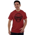 thumbnail image 5 of Smile Monkey Headphones Hipster Funny Men's Graphic T Shirt Tees Brisco Brands S, 5 of 6