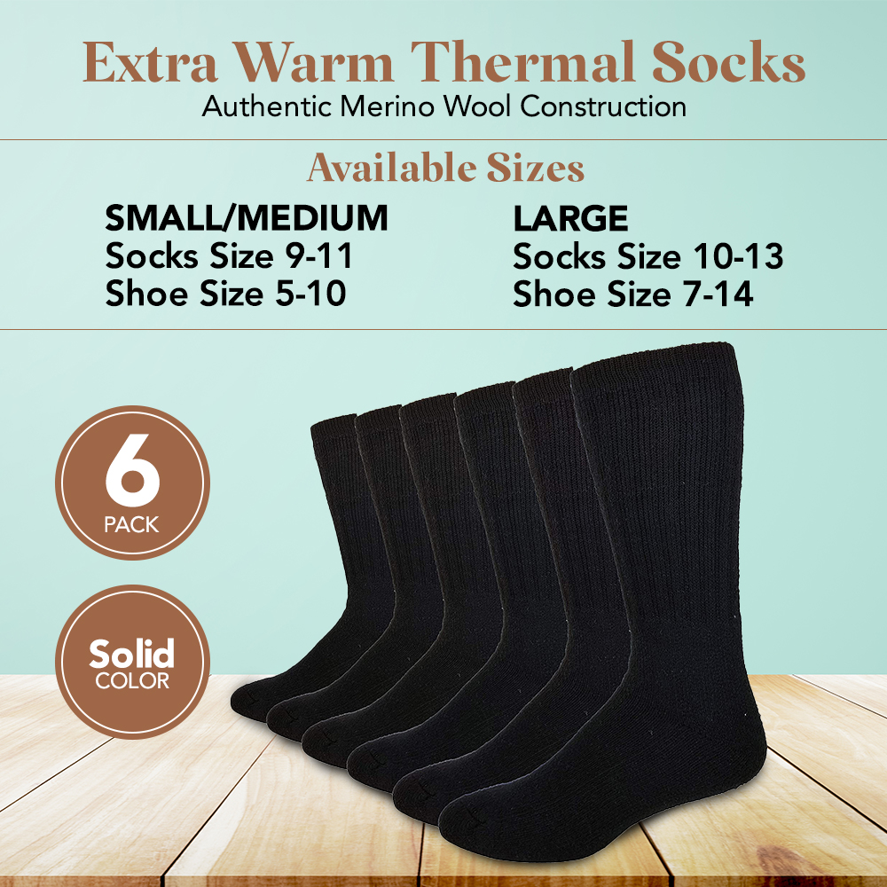 Debra Weitzner Thermal Socks For Men Women 4/6 Pairs Thick Heated Warm  Winter Boot Socks - Insulated Extreme Cold Weathers