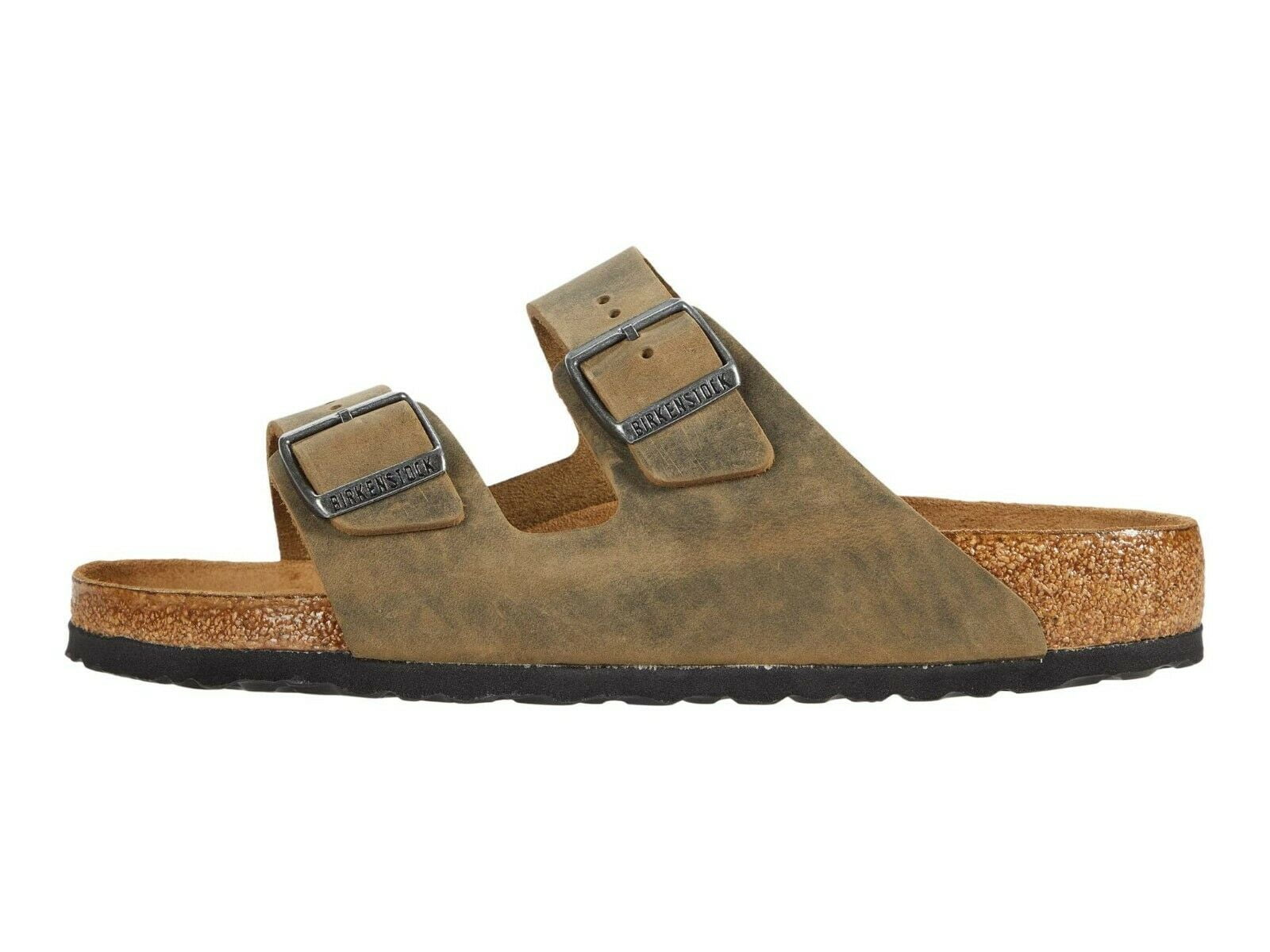 Birkenstock Womens Arizona Leather Suede Footbed Sandals