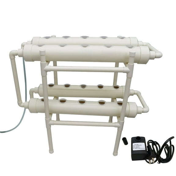 INTBUYING Hydroponic 20 Holes Plant Site Grow Kit Vegetable Planter Garden Plant Grow System Plant Breeding Tool