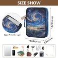 thumbnail image 3 of Haosy Accordion File Organizer Zipper Binder 500 Sheet 6-Tab Expanding File Folder Multi-Pocket 1.2 Inch 3 Ring Flower Sea Starry Sky, 3 of 7