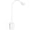 White, variant on Plug in LED Book Reading Light, Black Flexible Dimmable LED Wall Sconce Lamp with Power Plug for Outlets in Bedroom Kitchen Living Room, 3 Lighting Colors, 50? Spot Lighting Angle