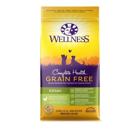 UPC: 0076344092049 | Wellness Complete Health Natural Grain Free Deboned Chicken & Chicken Meal Dry Kitten Food 5.5 Pound Bag