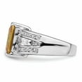 thumbnail image 3 of Sterling Silver Yellow & Clear CZ Ring QR1459, 3 of 11