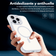 thumbnail image 4 of Funda Case Deluxe Ergonomica Compatible Con Magsafe De Mr. Gadgets, Con Tecnología Qi, Anticaídas, Máxima Protección, Para iPhone 14 PROMAX Color Blanco., 4 of 7
