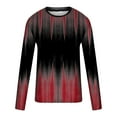thumbnail image 4 of S-5X Plus Size T Shirts for Men Big & Tall Long Sleeve Crewneck Tees Tops Mens Trendy Gradient Printed Pullover Slim Athletic Workout Tshirts Shirt, 4 of 5