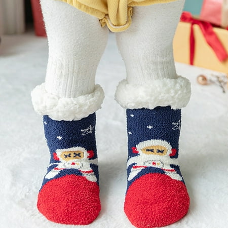 

6 pairs * Children Baby Kids Coral Pile Warm Socks Cartoon Baby Socks socks for women size 9-11 ankle high