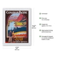 thumbnail image 2 of Banff in the Canadian Rockies - Lake Louise - Canadian Pacific Railway Co. - Vintage Travel Poster by James Crockart c.1936 - Japanese Unryu Rice Paper Art Print (Unframed) 12 x 16 in, 2 of 4