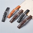 thumbnail image 3 of Correas de reloj de cuero genuino para hombre y mujer, repuesto de correa de reloj de pulsera de 18mm, 20mm, 22mm y 24mm, accesorios de reloj suaves, 3 of 4