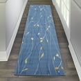 thumbnail image 2 of Nourison Grafix Transitional Botanical Light Blue 2'3" x 7'6" Area Rug, (8' Runner), 2 of 7